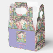 Whimsical 3D Paper Cut Bunny & Easter Eggs Custom  フェイバーボックス (オープン)
