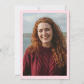 Whimsical 50 and Fabulous Doodle and Bow Photo 招待状 (裏面)