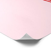 Whimsical 50 and Fabulous Doodle Birthday Photo  ポスター (角)