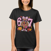 Whimsical 67th Birthday Turkey T-Shirt, Autumn Cel Tシャツ (正面)