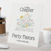 Whimsical A New Chapter Bridal Shower Sign 台座サイン (インサイチュ)