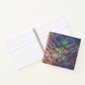 Whimsical Abstract Dragon Scales Cool Fractal Art ノートブック (内部)