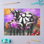 Whimsical Abstract Momma & Baby Cow Decoupage 薄葉紙 (クラフト)