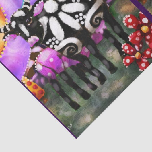 Whimsical Abstract Momma & Baby Cow Decoupage 薄葉紙 (詳細)