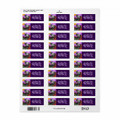 Whimsical Abstract Momma & Baby Cow Return Address ラベル (フルシート)