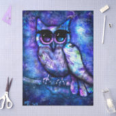 Whimsical Abstract Owl Big-Eyed Decoupage 薄葉紙 (クラフト)