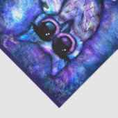 Whimsical Abstract Owl Big-Eyed Decoupage 薄葉紙 (詳細)