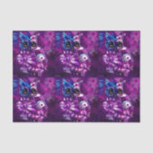 Whimsical Abstract Owl Purple Bird Decoupage 薄葉紙 (正面)