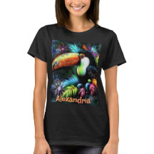 Whimsical Abstract Toucan Bird Personalized