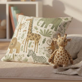 Whimsical African Animals Pattern ID1263 クッション