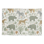 Whimsical African Animals Pattern ID1263 枕カバー (裏面)