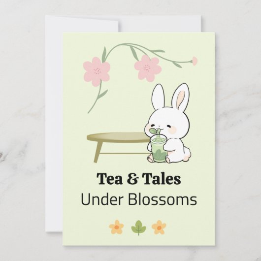 Whimsical Afternoon invitation 招待状 (正面)