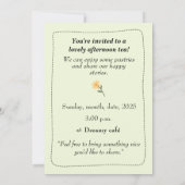 Whimsical Afternoon invitation 招待状 (裏面)