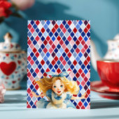 Whimsical Alice in ONEDERLAND 1st Birthday Party 招待状