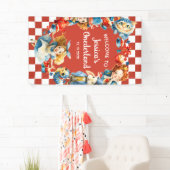 Whimsical Alice in ONEDERLAND 1st Birthday WELCOME 横断幕 (インサイチュ)