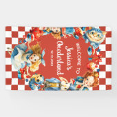 Whimsical Alice in ONEDERLAND 1st Birthday WELCOME 横断幕 (横)