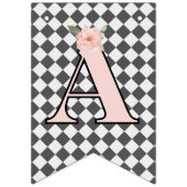 Whimsical Alice Mad Hatter Wonderland Birthday  バンティングフラッグ (第3の旗)