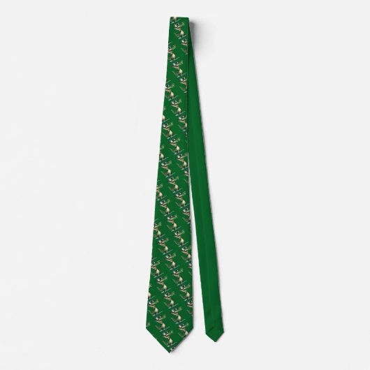 Whimsical Alligator Custom Necktie Tie ネクタイ (正面)