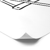 Whimsical Amalfi Coast Beach Chair Art ポスター (角)