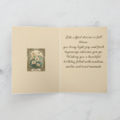 Whimsical April Blooms Art Nouveau Design カード (内部)