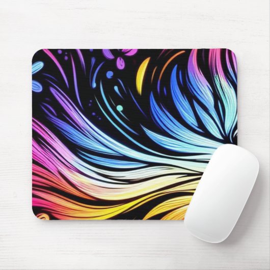 Whimsical Art on a Thick Cushioned Mousepad マウスパッド (マウス)