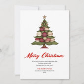 Whimsical Artistic Christmas Tree Greeting Layout シーズンカード (正面)