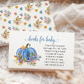 Whimsical Autumn Baby Shower Book Request Card エンクロージャーカード