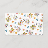 Whimsical Autumn Baby Shower Book Request Card エンクロージャーカード (裏面)