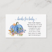 Whimsical Autumn Baby Shower Book Request Card エンクロージャーカード (正面)