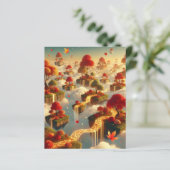 Whimsical Autumn Floating Islands Scrapbook Paper (スタンド正面)