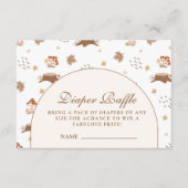 Whimsical Autumn Forest Diapper Raffle エンクロージャーカード (正面)