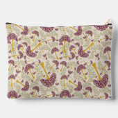 Whimsical Autumn Forest Pattern – Hand-Drawn Mushr アクセサリーポーチ (裏面)