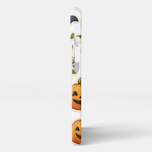 Whimsical Autumn Halloween Cat iPhone Case – Cute  iPhoneケース (左側面)
