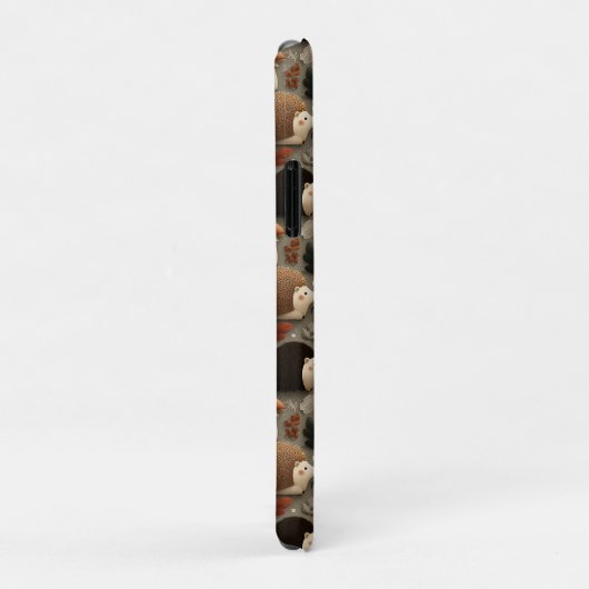 Whimsical Autumn Hedgehog & Mushroom Pattern Case-Mate iPhoneケース (裏面/右)