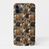 Whimsical Autumn Hedgehog & Mushroom Pattern Case-Mate iPhoneケース (裏)