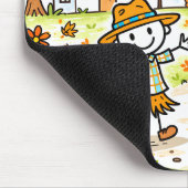 Whimsical Autumn Kids and Owl マウスパッド (コーナー)