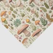 Whimsical Autumn Mushroom Forest Seamless Pattern 薄葉紙 (詳細)