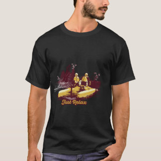 Whimsical Autumn Rubber Duck Illustration Graphic Tシャツ
