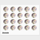 Whimsical Autumn Vibes – Cozy Fall Sticker Design ラウンドシール (シート)