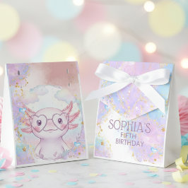 Whimsical axolotl kids birthday フェイバーボックス