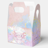 Whimsical axolotl kids birthday フェイバーボックス (オープン)