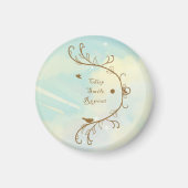 Whimsical Baby Blue Chirp, Smile, Repeat マグネット (正面)