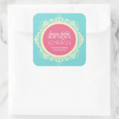 Whimsical Baby Boutique Stickers スクエアシール (バッグ)