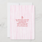 Whimsical Baby Brunch Baby Shower Girl 招待状 (裏面)