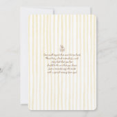 Whimsical Baby Brunch Baby Shower Girl 招待状 (裏面)