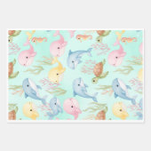 Whimsical Baby Wrapping Paper Set ラッピングペーパーシート (正面2)