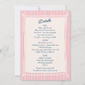 Whimsical Bachelorette Weekend Hand Drawn Doodle  招待状 (裏面)