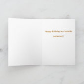 Whimsical bar birthday  card for regulars カード (内部)