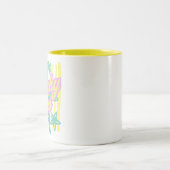 Whimsical Beach Seashells ツートーンマグカップ (中央)