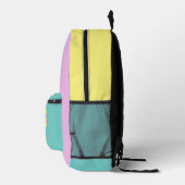 Whimsical Beach Seashells プリントバックパック (右)